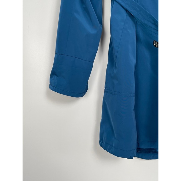 Vince Camuto Women's Blue Double Breasted Belted Trench Coat Size XL - Picture 3 of 11